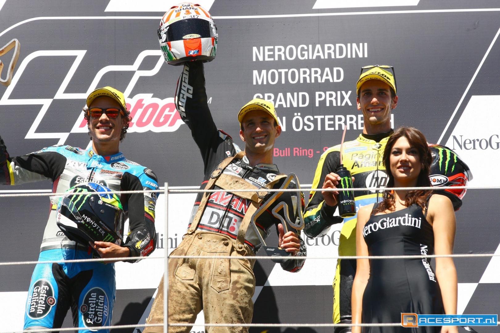 Moto2 podium Red Bull Ring