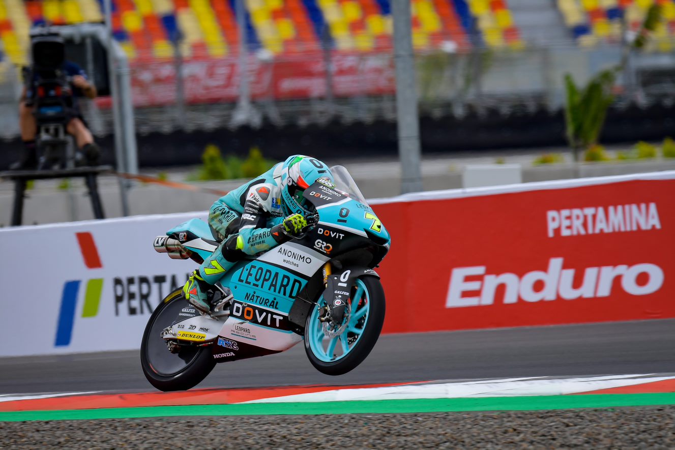 Focia memenangkan balapan Moto 3 di Indonesia dengan force majeure