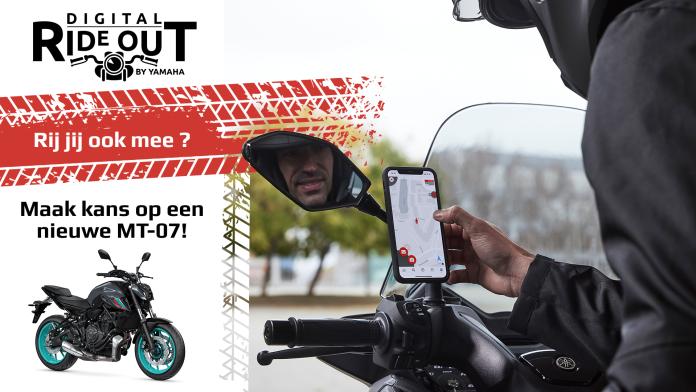 op een yamaha rijden