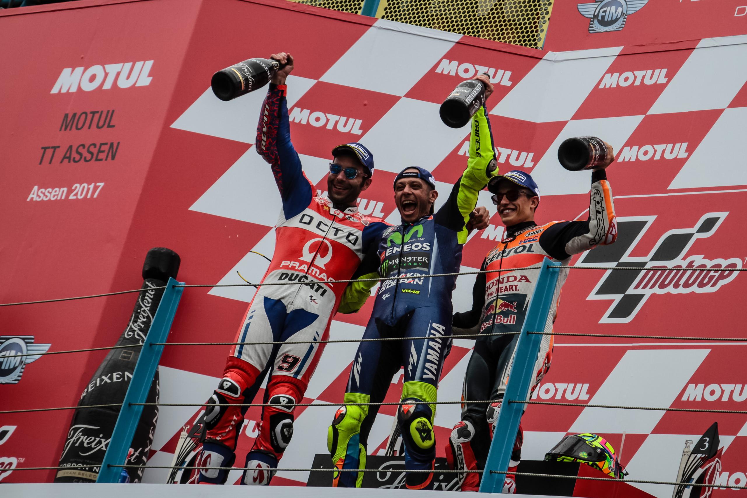 MotoGP podium TT Assen 2017
