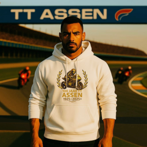 100 jaar TT-Hoodedsweater Assen 2025 / Wit