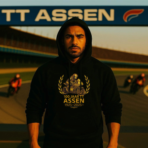 100 jaar TT-Hoodedsweater Assen 2025 / Zwart