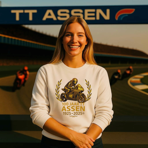100 jaar TT-sweater Assen 2025 / Wit