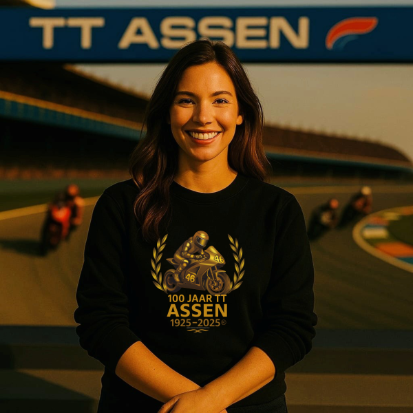 100 jaar TT-sweater Assen 2025 / Zwart