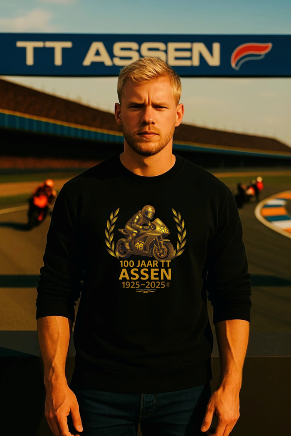 100 jaar TT-sweater Assen 2025 / Zwart