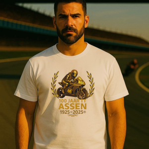 100 jaar TT-shirt Assen 2025 / Wit